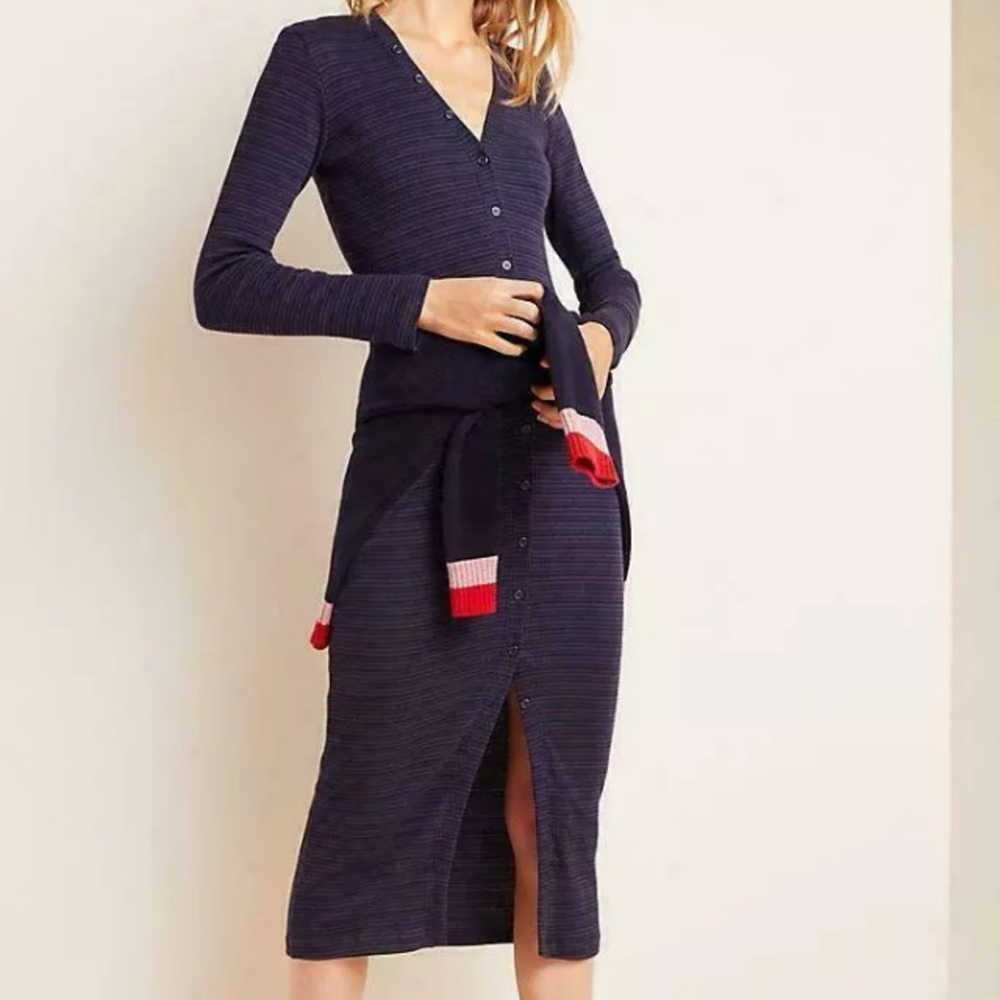 NWT Anthropologie $158 SUNDRY Knit Midi Dress XL